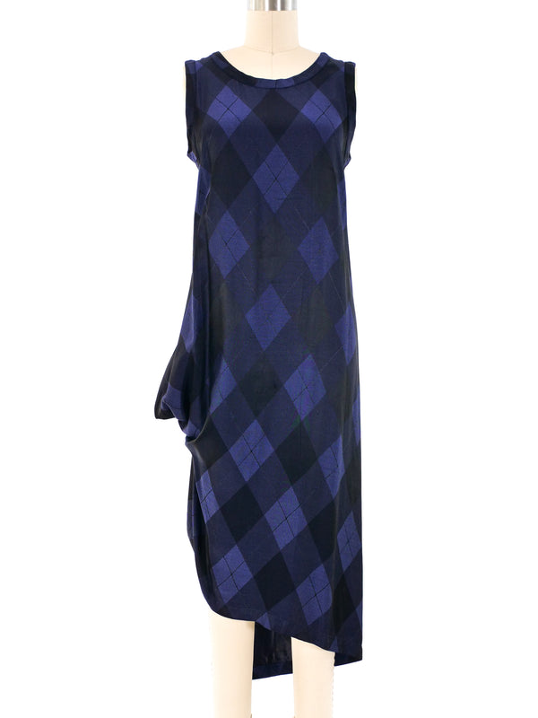 Issey Miyake Argyle Tank Dress Dress arcadeshops.com