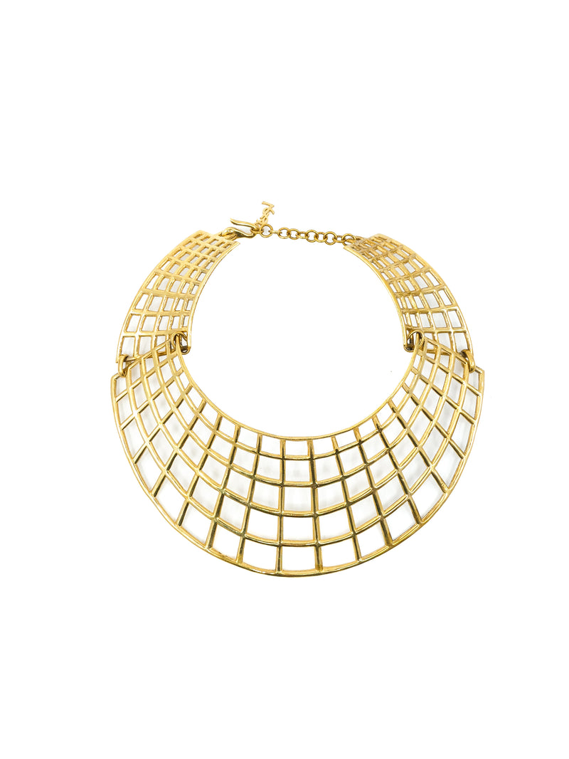 Yves Saint Laurent Caged Collar Necklace Accessory arcadeshops.com