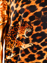 Animal Print Jersey Cowl Neck Top Top arcadeshops.com