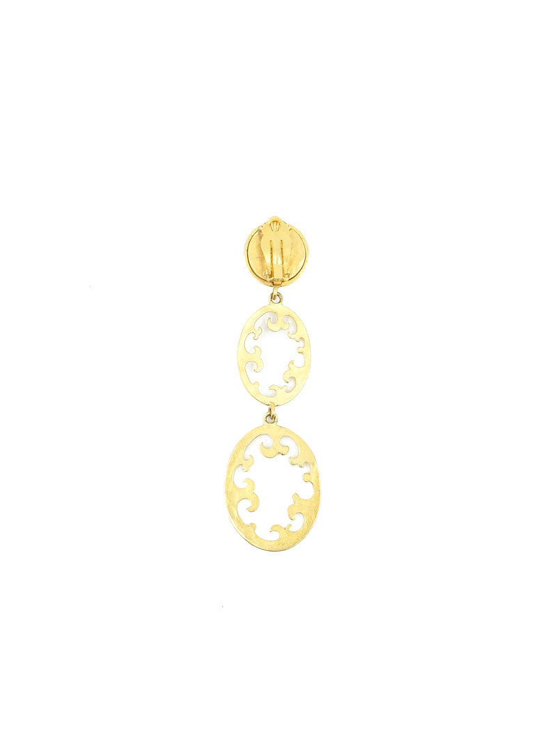 Karl Lagerfeld Openwork Drop Earrings Accessory arcadeshops.com