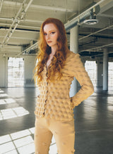 Issey Miyake Tan Bubblewrap Jacket Jacket arcadeshops.com