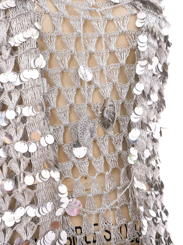 Paillette Embellished Crochet Ensemble Suit arcadeshops.com