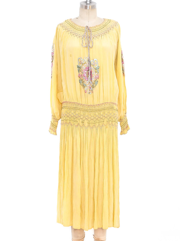 Pastel Embroidered Hungarian Peasant Dress Dress arcadeshops.com