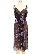 Prada Floral Chiffon Dress Dress arcadeshops.com