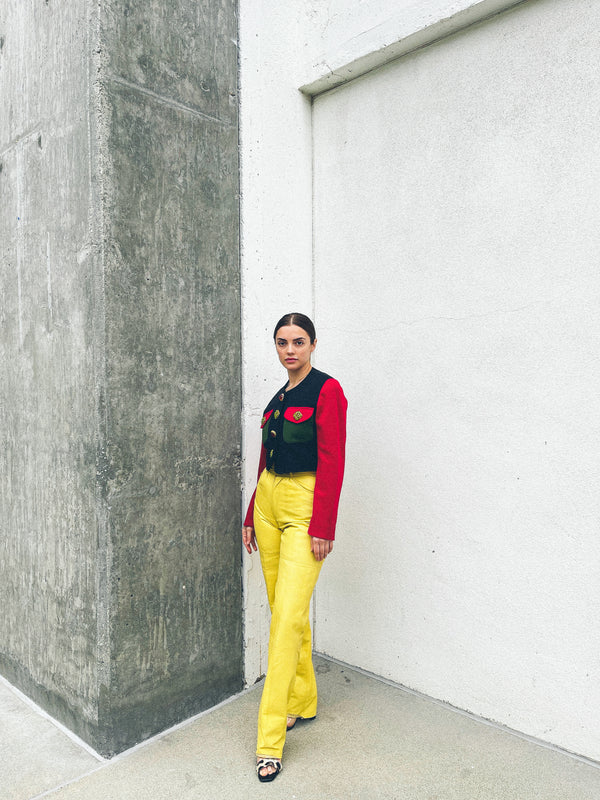 Buttercream Leather Pants Bottom arcadeshops.com