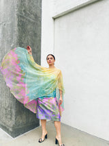 Lillie Rubin Printed Caftan Dress Ensemble Dress arcadeshops.com