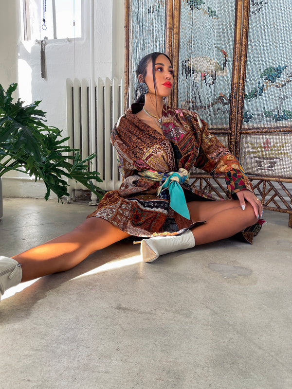 Patchwork Art to Wear Duster Jacket arcadeshops.com