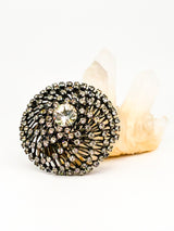 Rhinestone Spiral Dome Brooch Jewelry arcadeshops.com