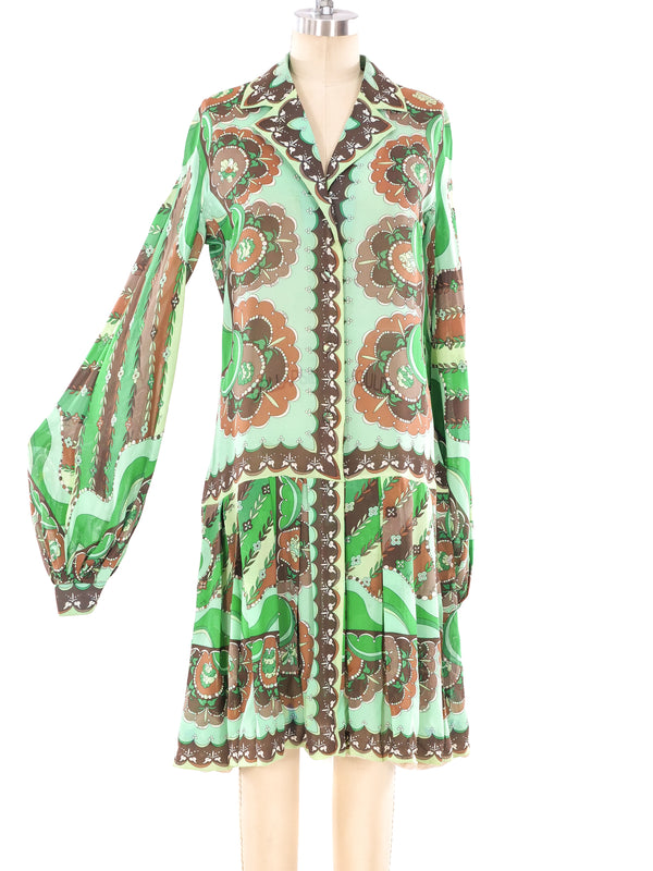 Emilio Pucci Printed Shirt Dress Dress arcadeshops.com