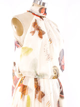 Alexander McQueen Butterfly Printed Chiffon Dress Dress arcadeshops.com