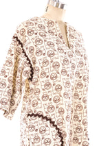 Graphic Lion Printed Corduroy Dress Dress arcadeshops.com