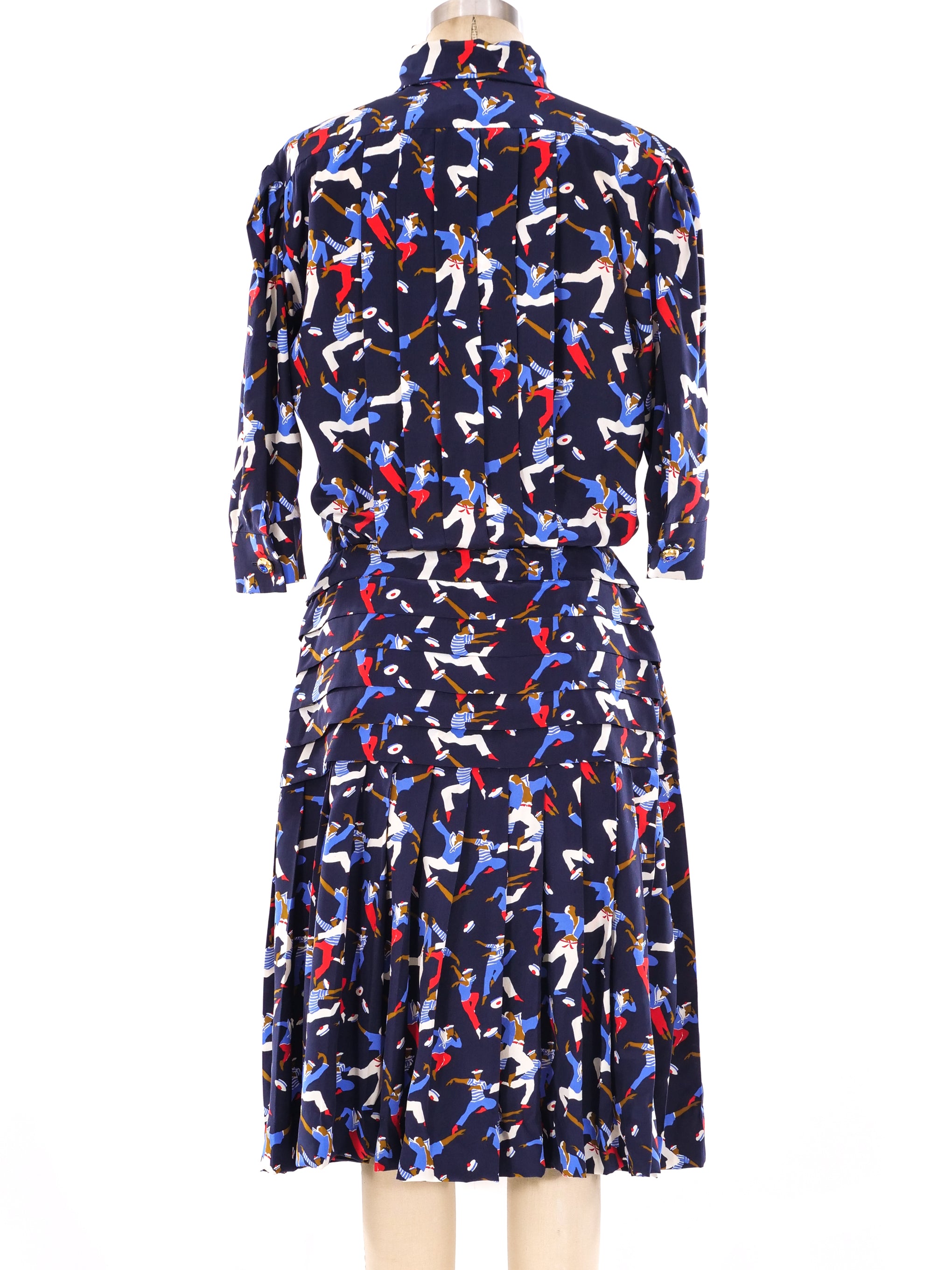 Blue silk yves clearance saint laurent wrap dress