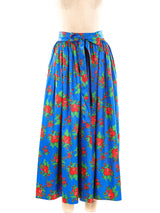 Yves Saint Laurent Floral Midi Skirt and Shawl Bottom arcadeshops.com
