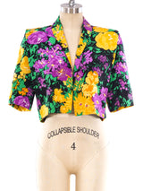Givenchy Couture Floral Cropped Jacket Jacket arcadeshops.com