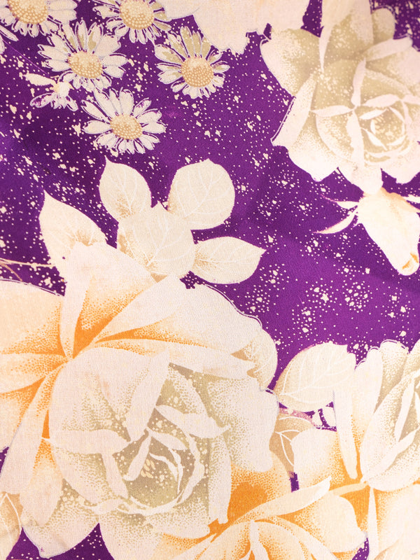 Graphic Floral Printed Kimono Jacket arcadeshops.com