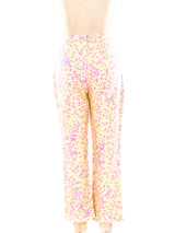 Gianni Versace Pastel Printed Pant Suit Suit arcadeshops.com