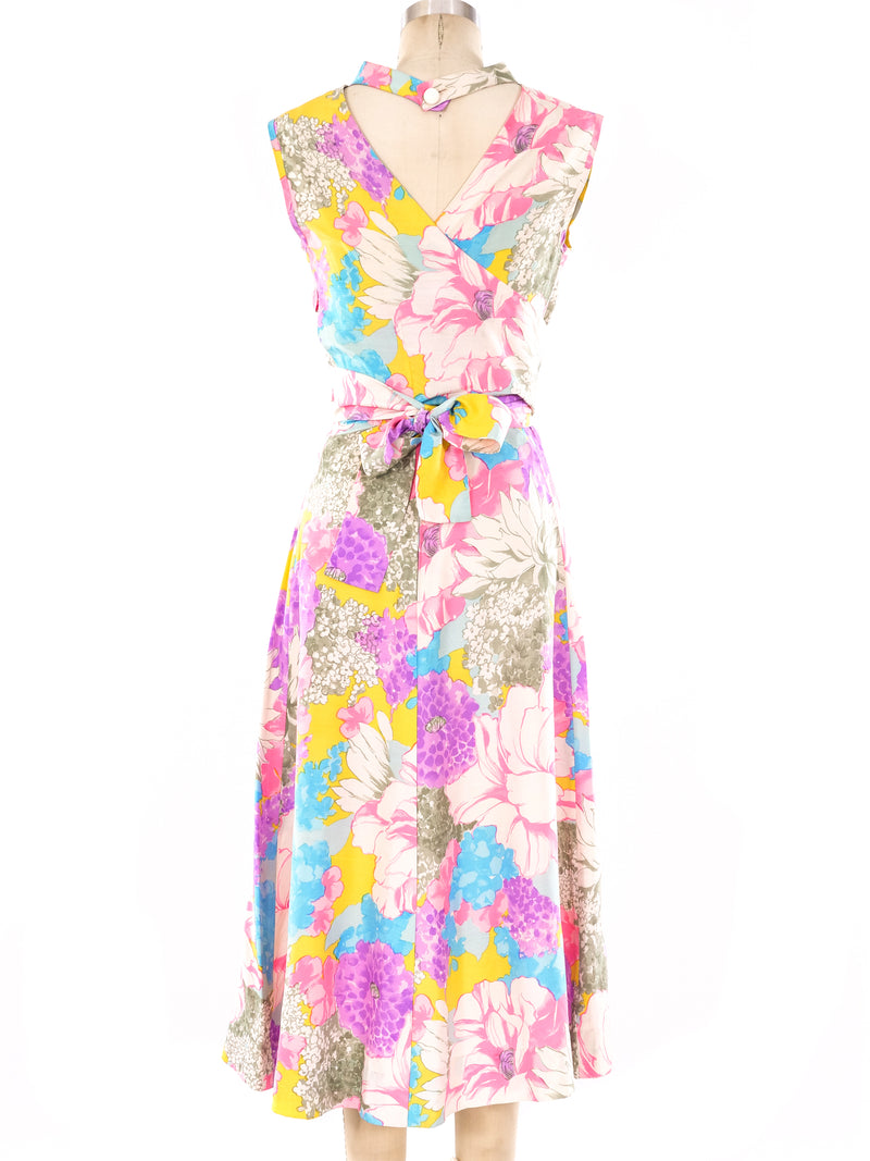 Lanvin Floral Wrap Dress Dress arcadeshops.com