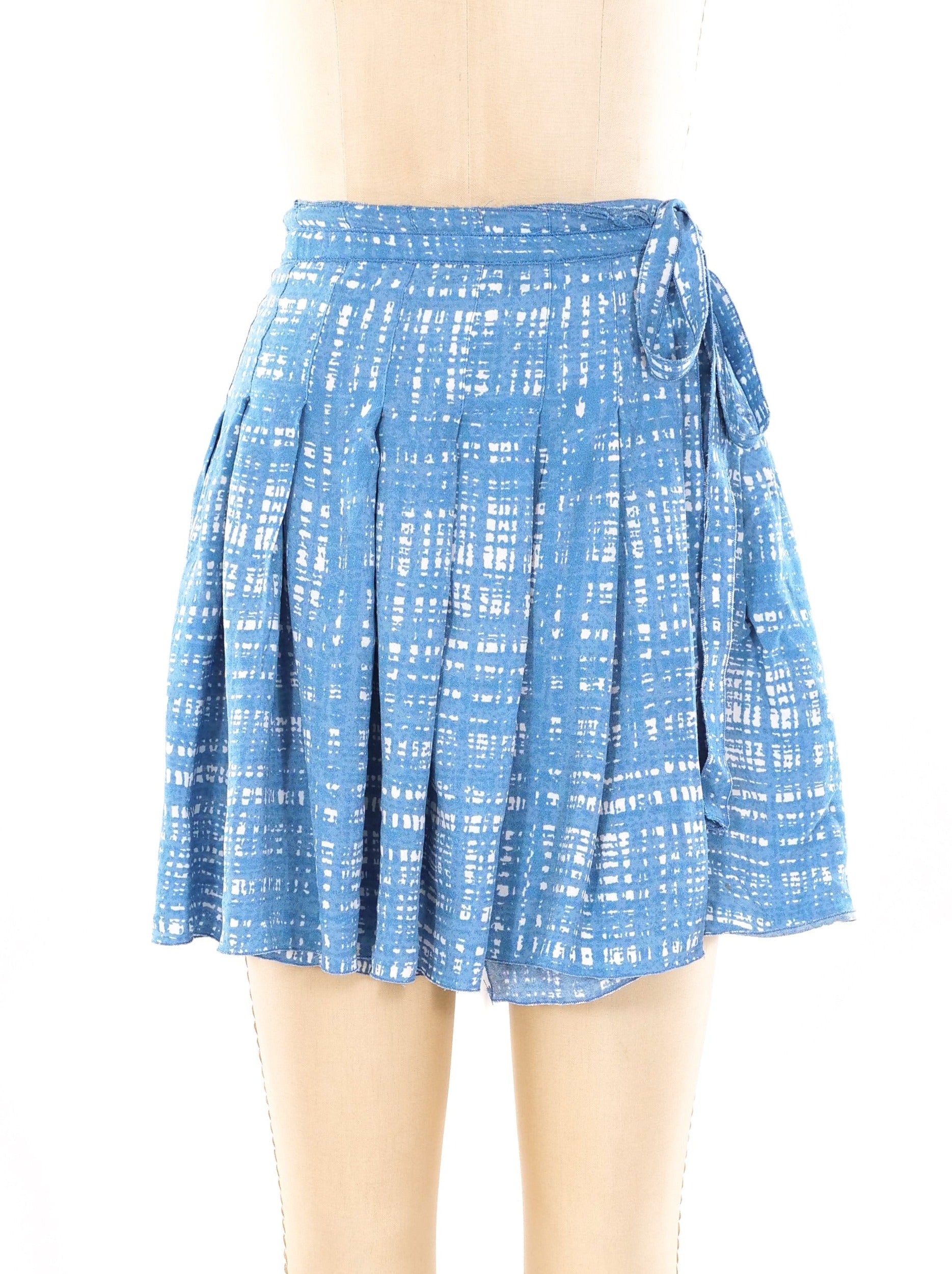Prada Printed Wrap Skirt