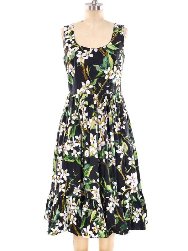 Dolce and Gabbana Floral Printed Tank Dress Dress arcadeshops.com