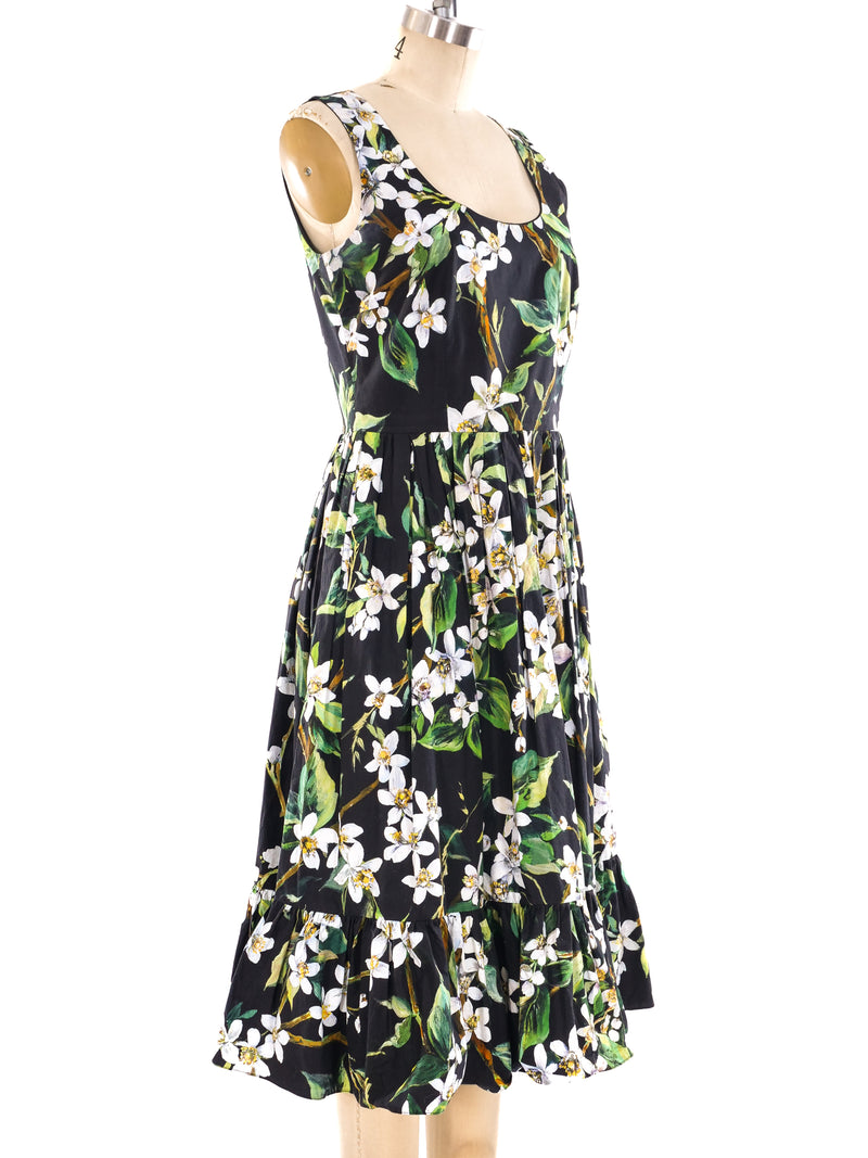 Dolce and Gabbana Floral Printed Tank Dress Dress arcadeshops.com