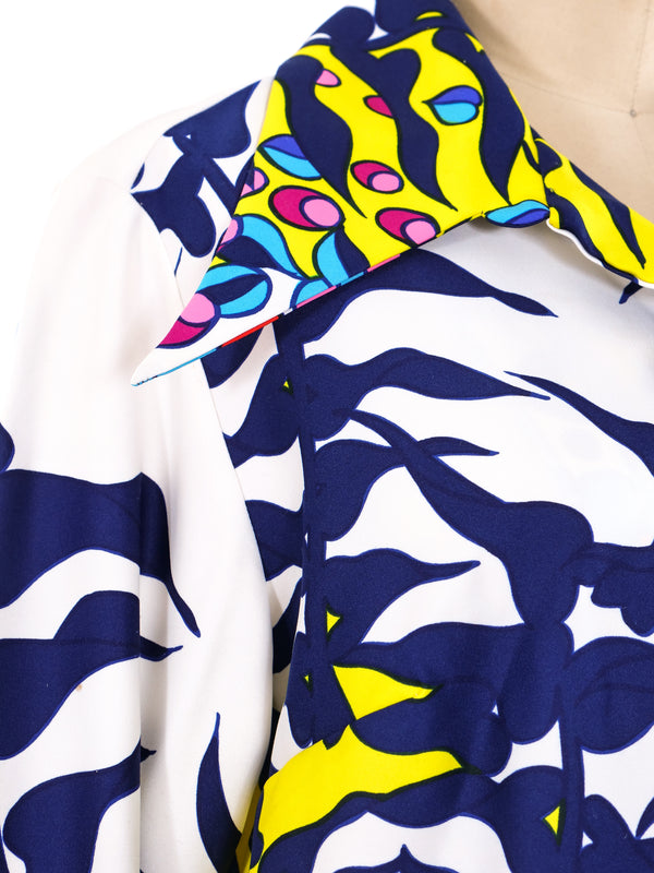 Lanvin Psychedelic Floral Shirt Dress Dress arcadeshops.com