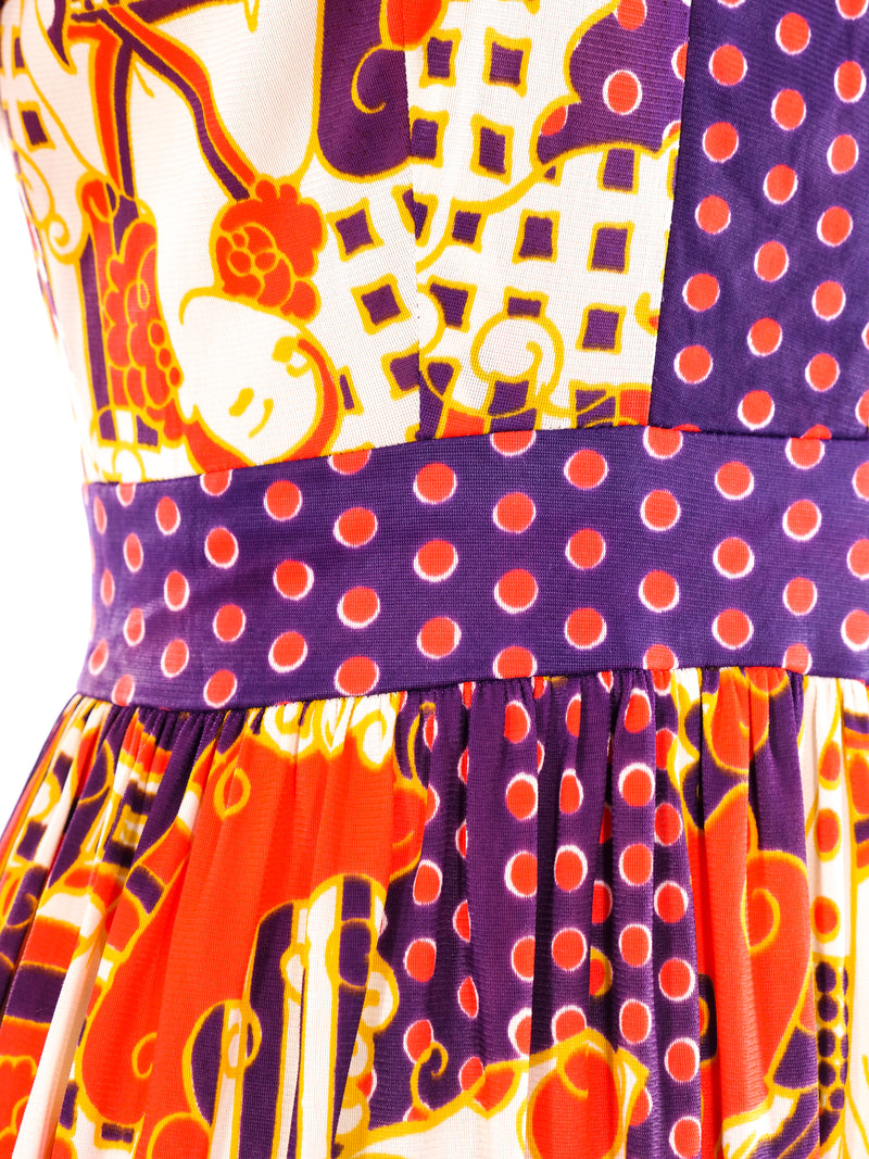 Graphic Printed Jersey Dress Dress arcadeshops.com