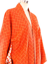 Woven Print Haori Kimono Jacket arcadeshops.com