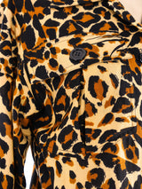 Yves Saint Laurent Leopard Printed Shirt Top arcadeshops.com