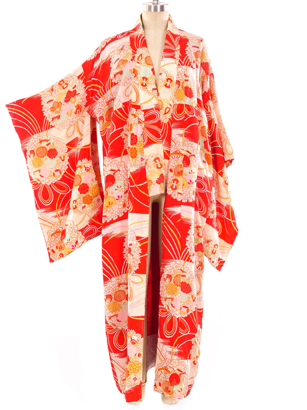 Floral Printed Kimono Jacket arcadeshops.com