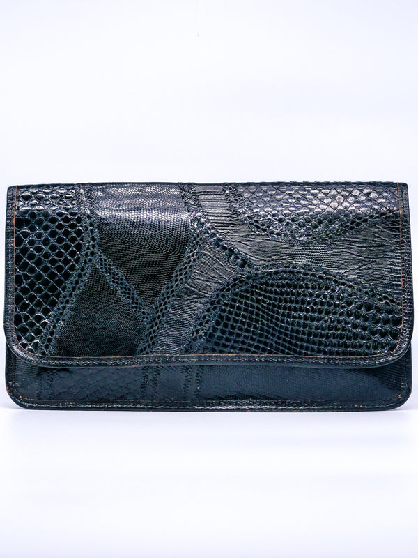 Carlos Falchi Patchwork Envelope Clutch Accessory arcadeshops.com