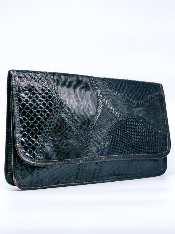 Carlos Falchi Patchwork Envelope Clutch Accessory arcadeshops.com