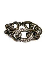 Rhinestone Chain Link Bracelet Jewelry arcadeshops.com