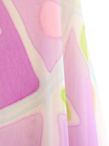 Rizkallah Watercolor Painted One Shoulder Gown Dress arcadeshops.com