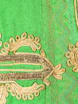 Green Embroidered Vest Jacket arcadeshops.com