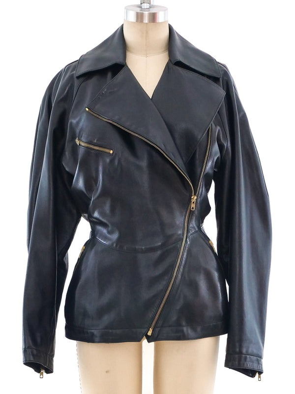 Alaia Leather Jacket Jacket arcadeshops.com