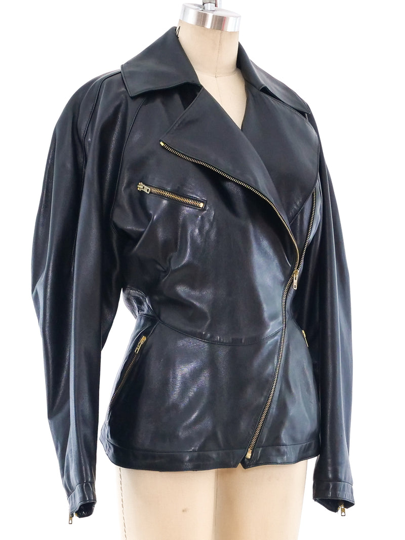 Alaia Leather Jacket Jacket arcadeshops.com