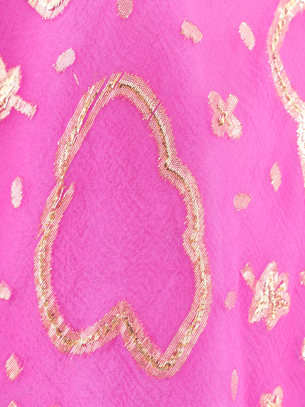 Gianfranco Ferre Pink and Metallic Gold Top Top arcadeshops.com