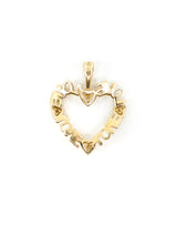 14K Diamond Love Heart Charm Fine Jewelry arcadeshops.com