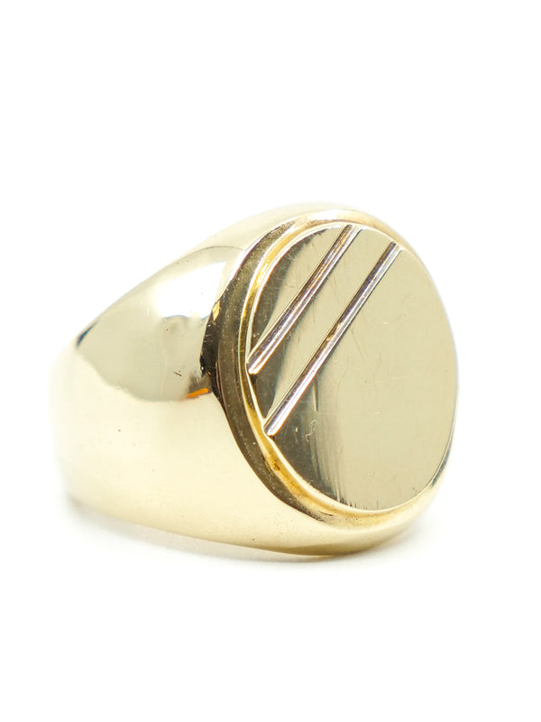 14K Oval Signet Ring Fine Jewelry arcadeshops.com