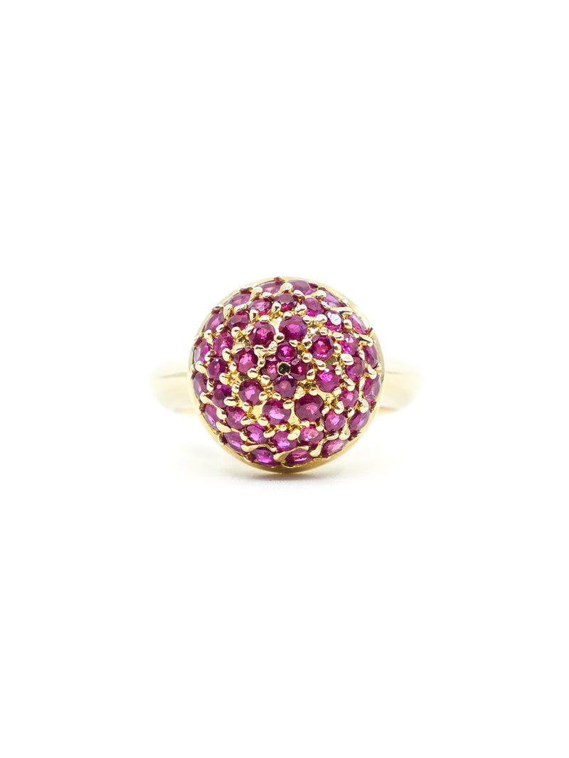 14K Gold Ruby Dome Top Ring Fine Jewelry arcadeshops.com