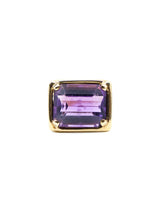 14K Gold and Amethyst Cocktail Ring Fine Jewelry arcadeshops.com