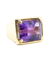 14K Gold and Amethyst Cocktail Ring Fine Jewelry arcadeshops.com