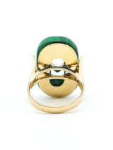 Malachite and 14k Gold Heart Ring Fine Jewelry arcadeshops.com