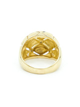 14K Diamond Accented Quilted Dome Ring Fine Jewelry arcadeshops.com