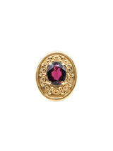 14K Garnet Set Etruscan Style Ring Fine Jewelry arcadeshops.com