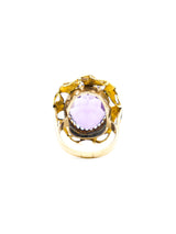 14K Vintage Amethyst and Pearl Accented Cocktail Ring Fine Jewelry arcadeshops.com