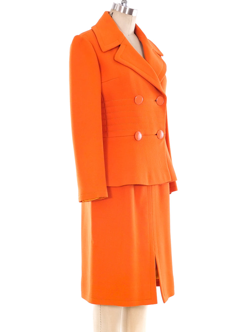 Pierre Cardin Tangerine Wool Suit Suit arcadeshops.com
