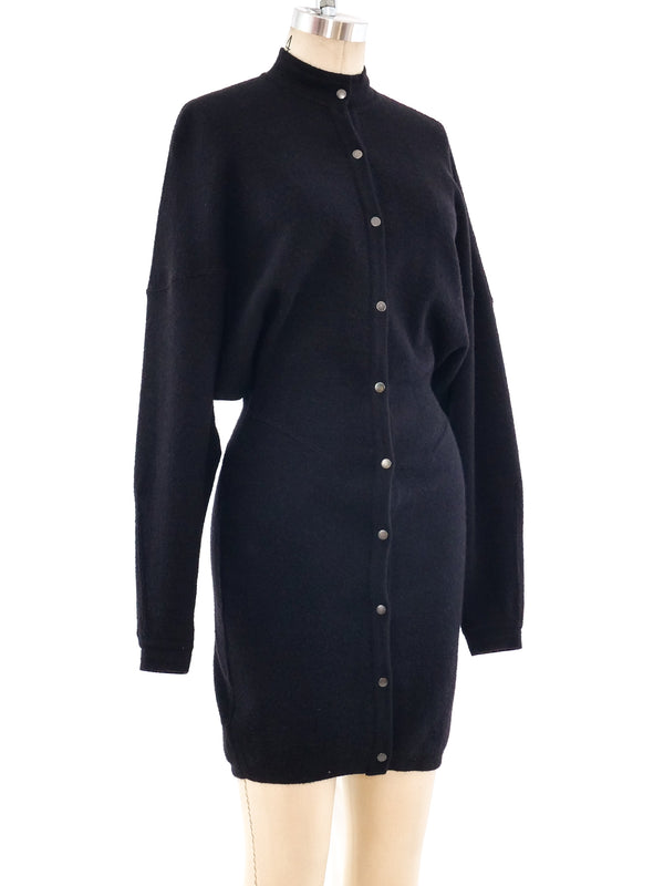 Alaia Button Front Sweater Dress Dress arcadeshops.com