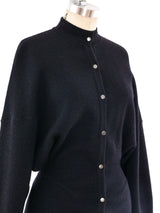 Alaia Button Front Sweater Dress Dress arcadeshops.com