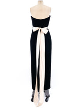 Valentino Strapless Velvet Tuxedo Dress Dress arcadeshops.com